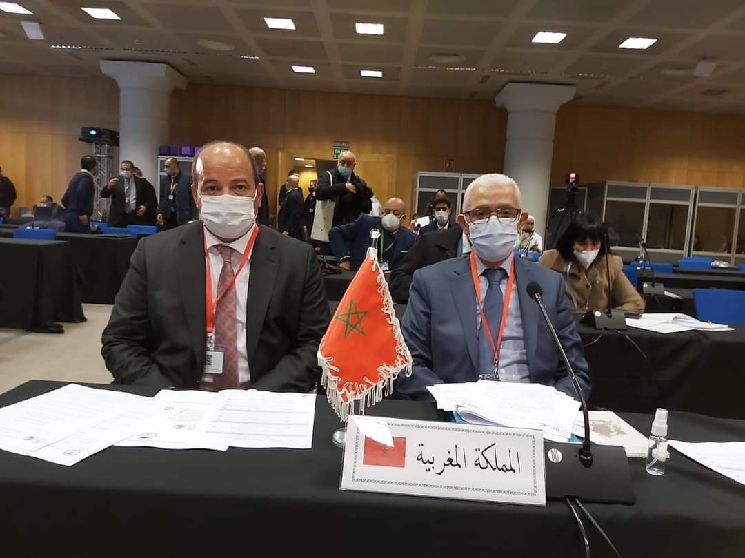 La participation du président de la Chambre des Conseillers et du président de la Chambre des Représentants aux travaux de la réunion de coordination du Groupe parlementaire arabe au sein de l'Union interparlementaire.