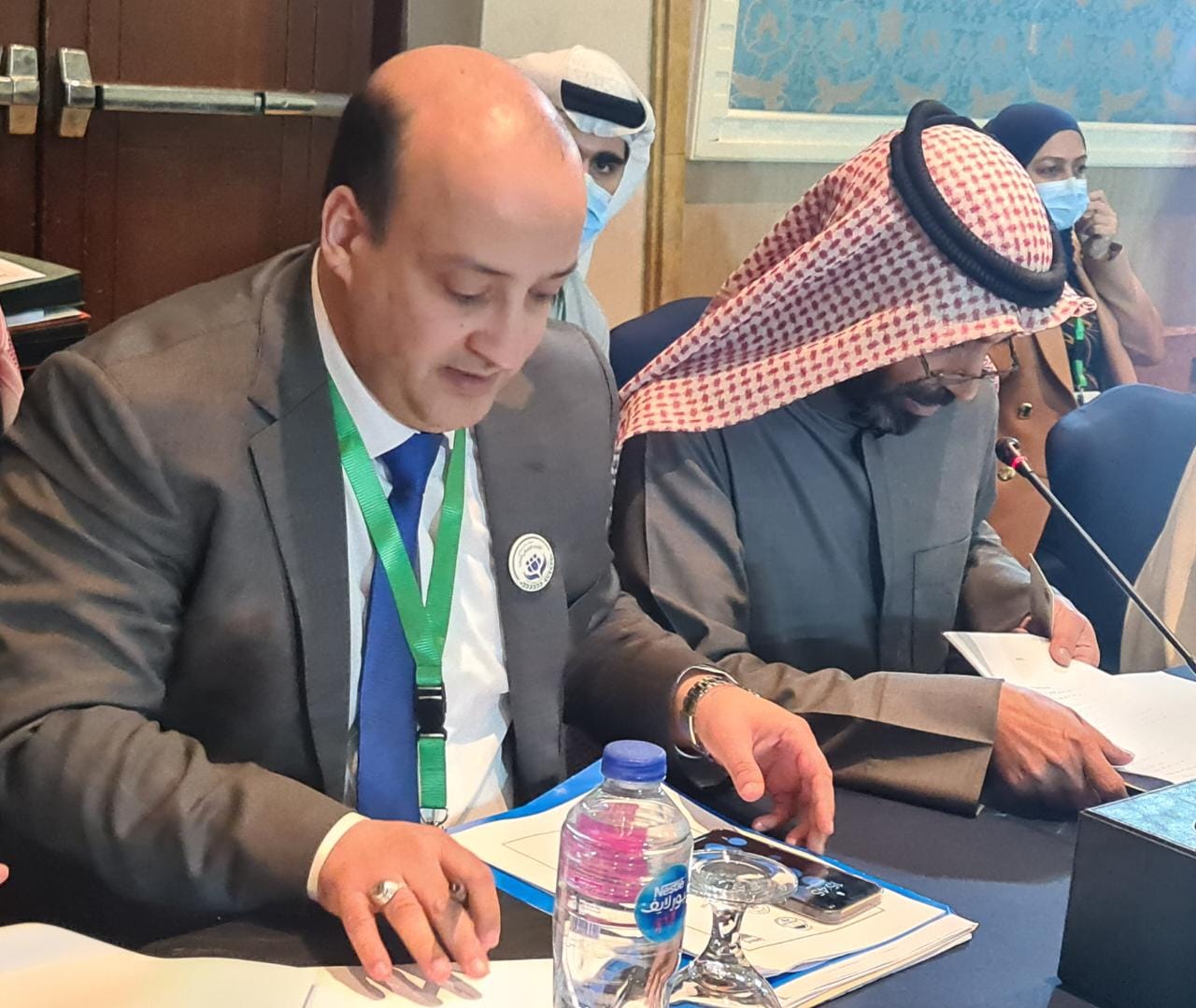 Élection du conseiller Cheikh Ahmadou Adbada en tant que rapporteur de la Commission des affaires politiques et des relations parlementaires de l'Union interparlementaire arabe