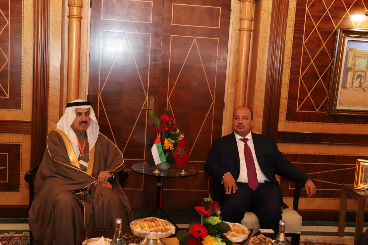 Accueil de M. Saqr Ghobash, président du Conseil national fédéral des Émirats arabes unis