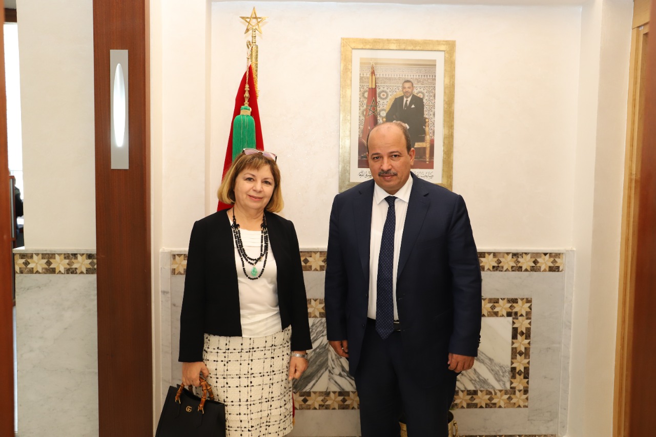 Accueil de l'ambassadrice de Roumanie à Rabat