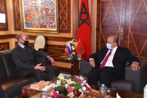 Le président de la Chambre des Conseillers accueille l'Ambassadeur de la Fédération de Russie à Rabat